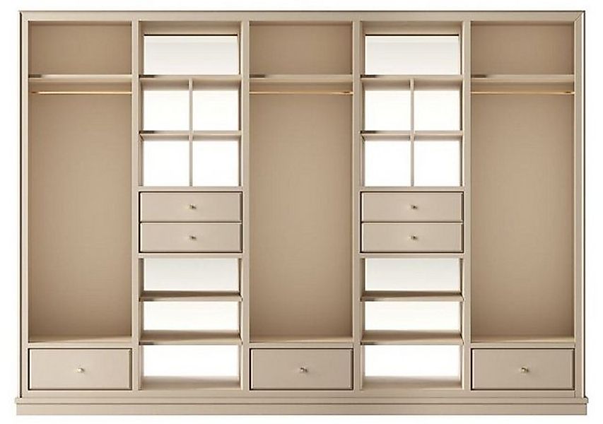 Casa Padrino Kleiderschrank Casa Padrino Luxus Kleiderschrank Beige 326 x 6 günstig online kaufen