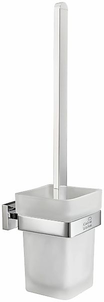 Kleine Wolke WC-Garnitur "Meo" aus Edelstahl  Glas  Messing mit Wandhalteru günstig online kaufen