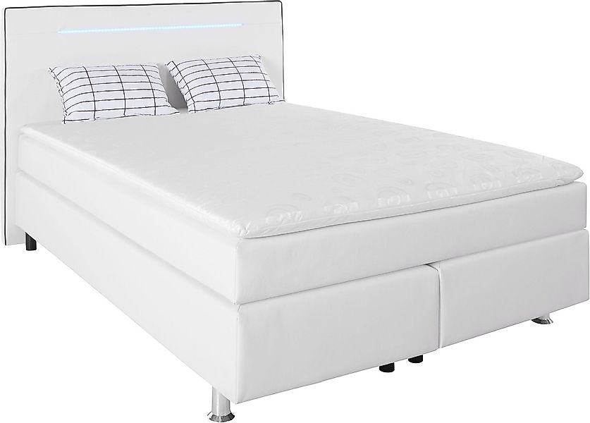 COLLECTION AB Boxspringbett, inkl. LED-Beleuchtung, Topper und Kissen günstig online kaufen