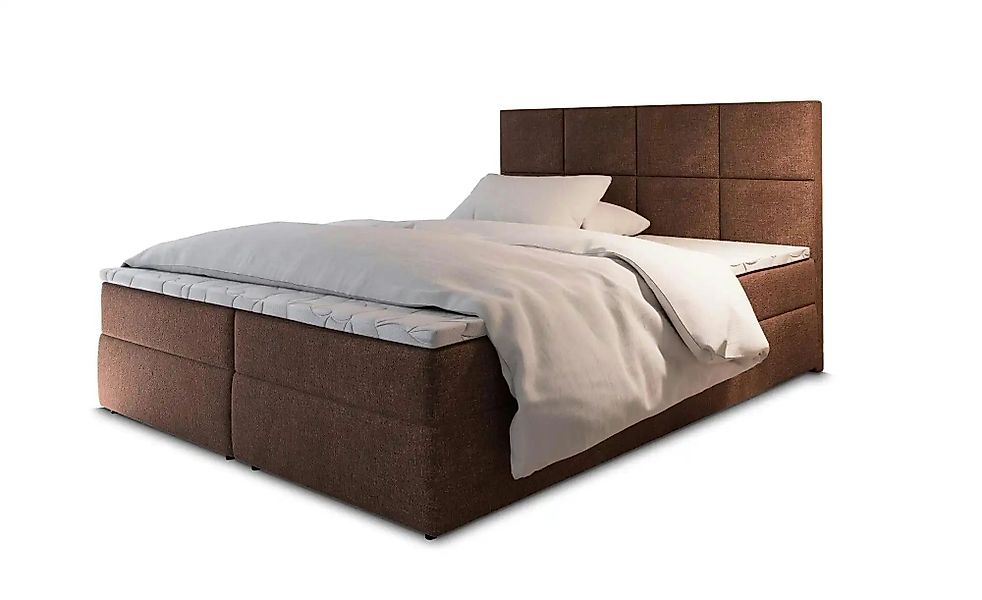 MASSENO Boxbett  Lena ¦ braun ¦ Maße (cm): B: 180 H: 98 Betten > Polsterbet günstig online kaufen
