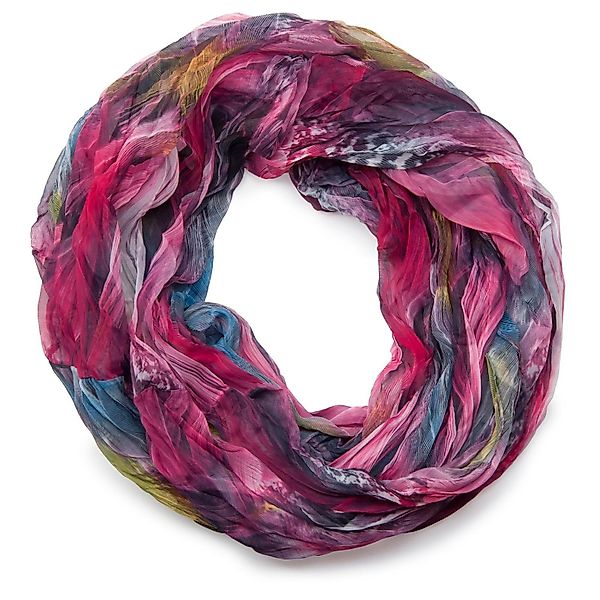 styleBREAKER Loop Loop mit Feder Muster, günstig online kaufen
