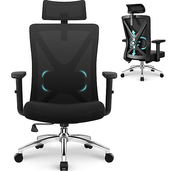 Adormii Bürostuhl Ergonomischer Bürostuhl,Bürostuhl mit Weiches-3D-Lendenki günstig online kaufen