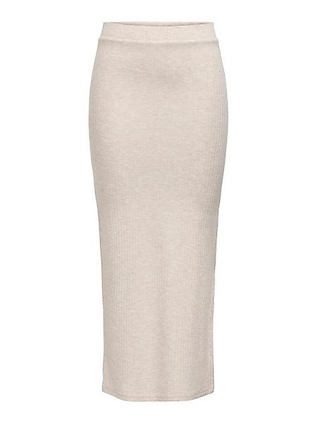 ONLY Sommerrock Gerippter Stretch Midirock mit elastischem Bund ONLEMMA LON günstig online kaufen
