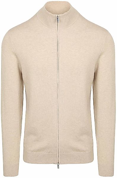 Profuomo Strickjacke Luxury Basic Ecru - Größe S günstig online kaufen