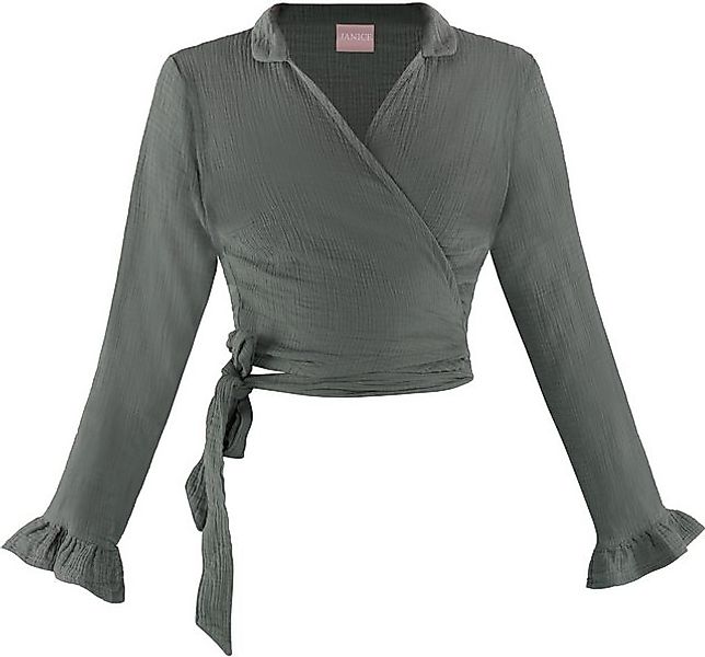 Janice Langarmbluse Musselin Hemd Chalandri Sommerbluse günstig online kaufen