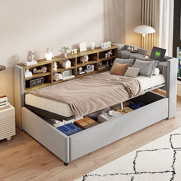 STILVORA Schlafsofa 90×200 mit Stauraum,Daybett Tagesbett günstig online kaufen