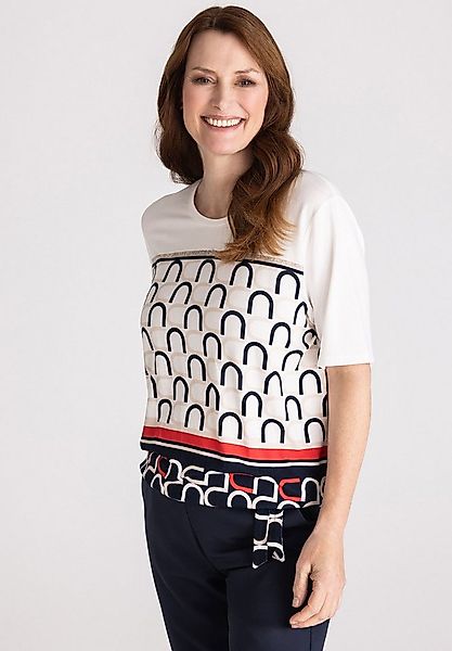 FRANK WALDER T-Shirt mit Bindeband-Detail günstig online kaufen