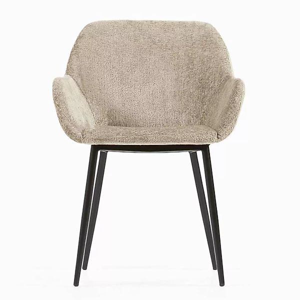 Esszimmer Stühle aus Chenillegewebe Metall (4er Set) günstig online kaufen