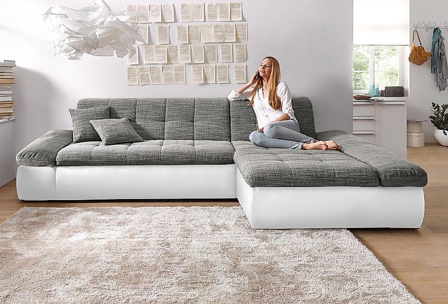DOMO collection Ecksofa »Moric, L-Form, XXL-Sofa - Breite 300cm«, wahlweise günstig online kaufen