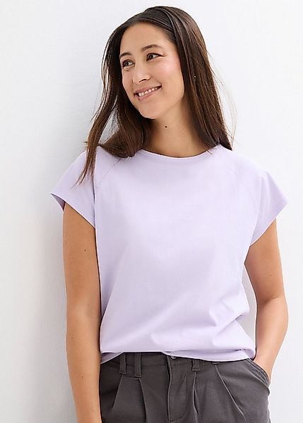 bonprix T-Shirt bequeme Passform, Kurzarm, für Frühling und Sommer, aus Bau günstig online kaufen