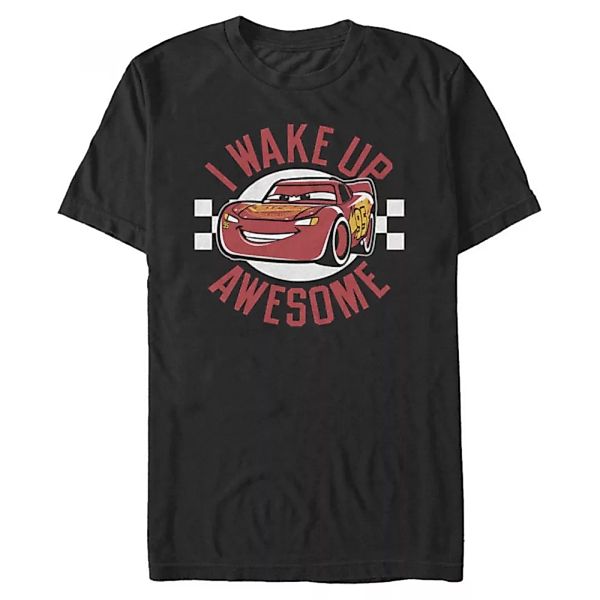Pixar - Cars - Lightning McQueen Wake Up Awesome - Männer T-Shirt günstig online kaufen