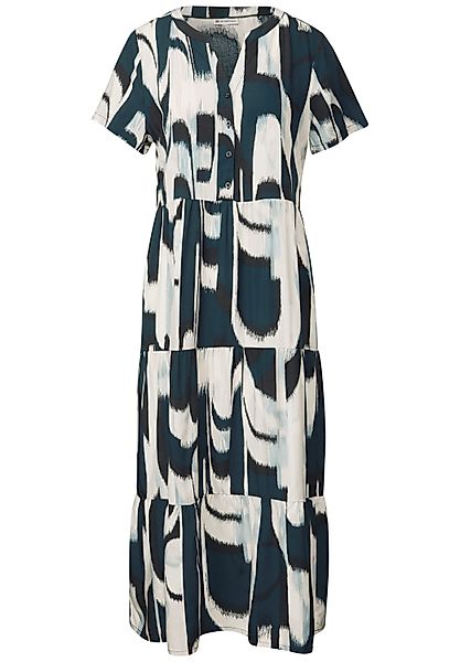 STREET ONE Volantkleid, Sommerkleid mit grafischem Allover-Muster günstig online kaufen