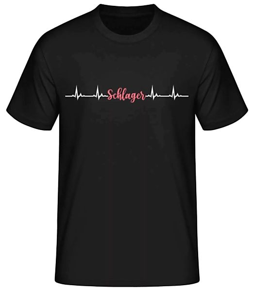 Schlager Heartbeat · Männer Basic T-Shirt günstig online kaufen