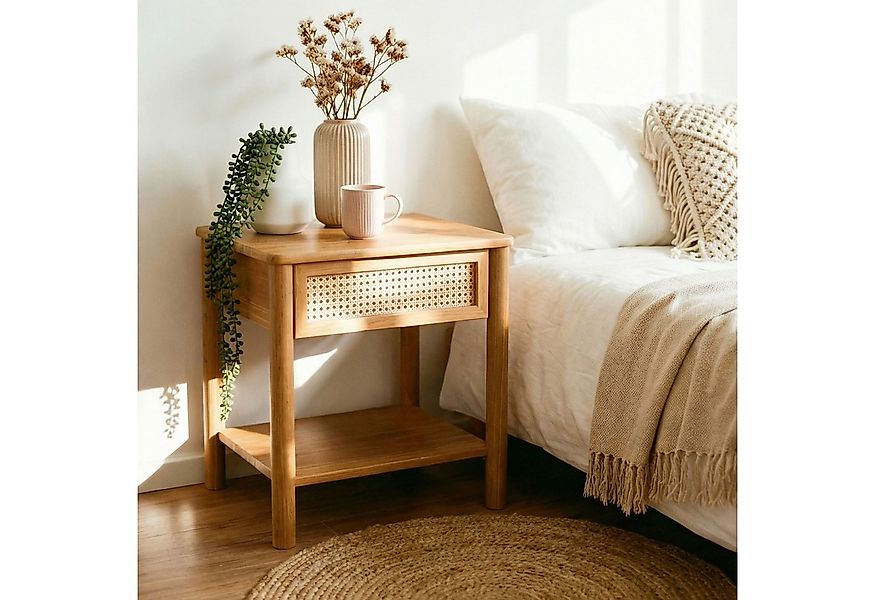 IDIMEX Nachttisch CEFIRA, Nachttisch Massivholz mit Schublade und Ablagefac günstig online kaufen