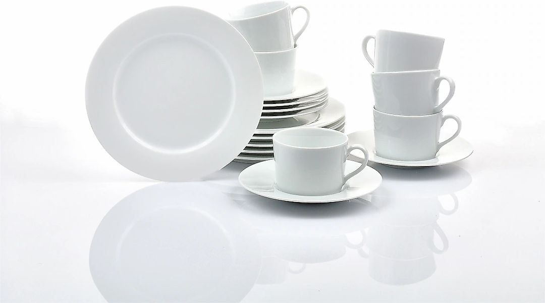 Retsch Arzberg Kaffeeservice "HEIKE WEISS, Geschirr-Set 18-teilig, Porzella günstig online kaufen