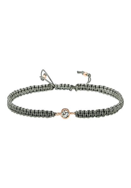 Elli Armband Nylonband Glas Kristalle Weiß günstig online kaufen