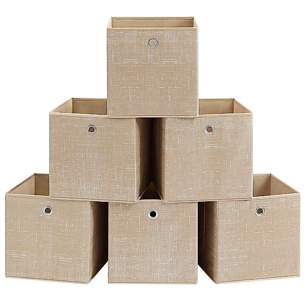 SONGMICS Aufbewahrungsbox Ordnungsboxen (Aufbewahrungsbox, 6er Set, günstig online kaufen