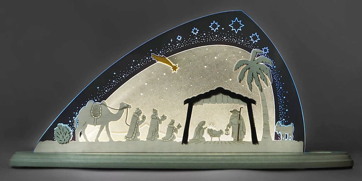Weigla Lichterbogen »Christi Geburt, Weihnachtsdeko«, in 3D Optik günstig online kaufen