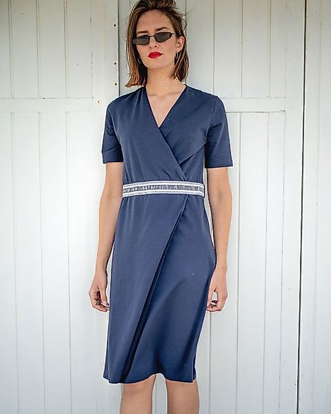 Sommer Kleid Aus Bio-baumwolle | Wrap Dress günstig online kaufen