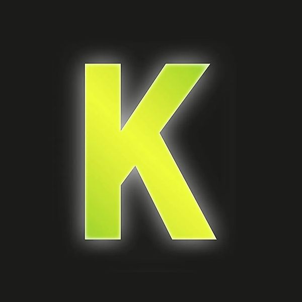 Conacord Klebebuchstabe K Reflektierend 8 cm Gelb günstig online kaufen