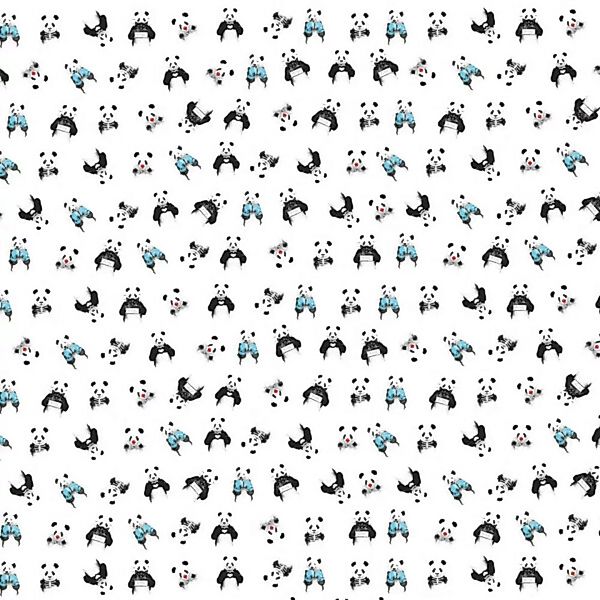 Poster / Leinwandbild - Panda Pattern günstig online kaufen