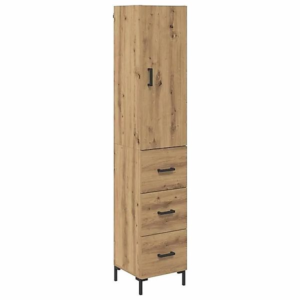 vidaXL Highboard Artisan-Eiche 69,5 x 34 x 180 cm Holzwerkstoff 3416001 günstig online kaufen