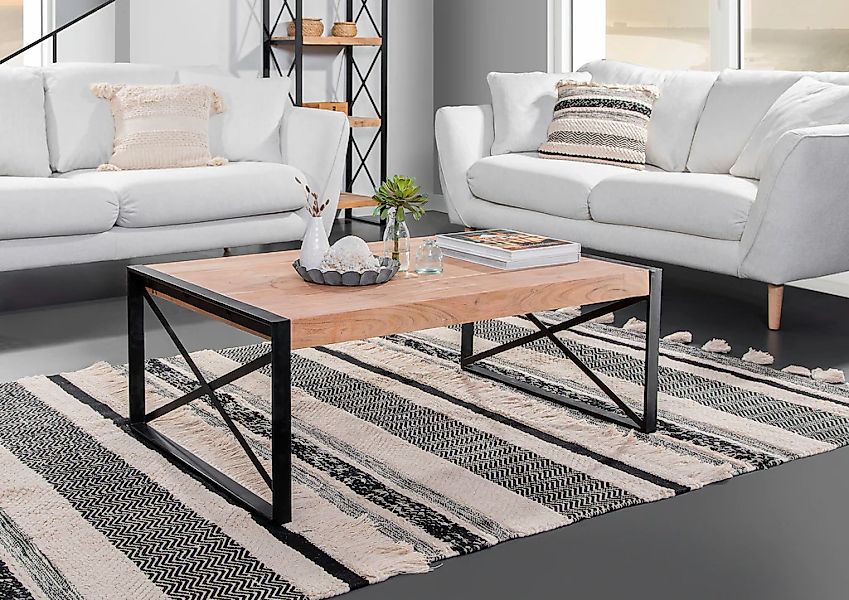 Gutmann Factory Couchtisch »Downtown« aus massivem Akazienholz, Breite 110 günstig online kaufen