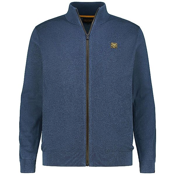 PME LEGEND Strickjacke mit Struktur Farbe dunkelblau Größe: 5XL günstig online kaufen