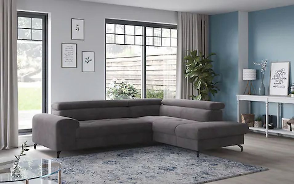 COTTA Ecksofa »Aura L-Form«, mit Schlaffunktion, Bettkasten und Kopfteilver günstig online kaufen