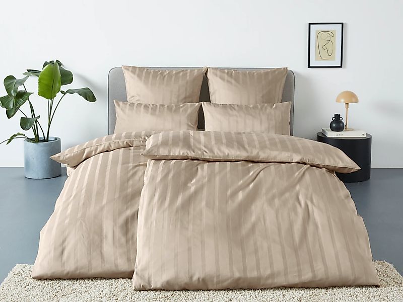LeGer Home by Lena Gercke Bettwäsche "Leonore" 2 Mako-Satin Streifen aus 10 günstig online kaufen