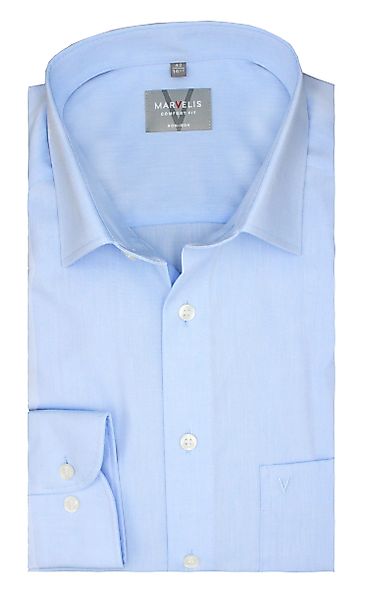 MARVELIS Businesshemd Comfort Fit, Bleu, Chambray, günstig online kaufen