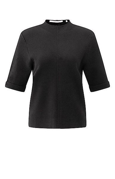YAYA Rundhalspullover Pullover mit Knöpfen günstig online kaufen