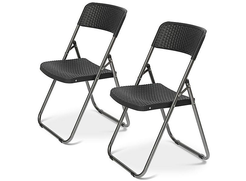 Sekey Klappstuhl Gartenstuhl Klappbar Klappstuhl Polyrattan Campingstuhl Wa günstig online kaufen