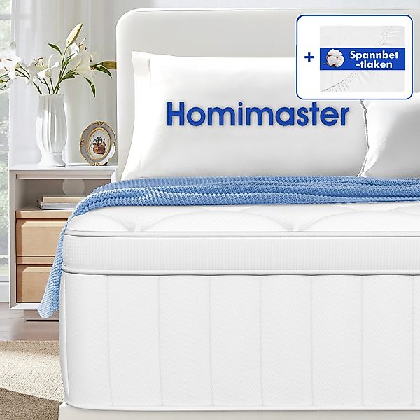 Taschenfederkernmatratze Matratze mit Spannbettlaken, orthopädische 7-Zonen günstig online kaufen