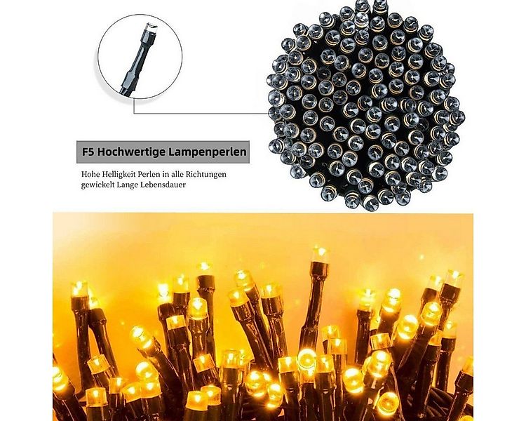 Elegear LED-Lichterkette 40m 300 LED Lichterkette Batterie Weihnachtsbaum W günstig online kaufen