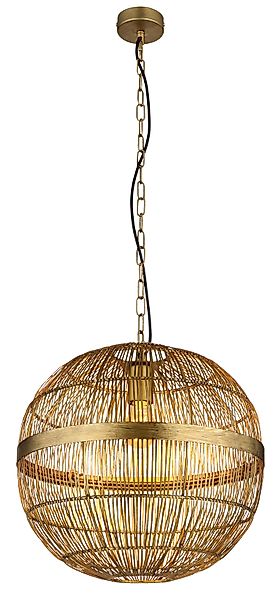 GLOBO LIGHTING Hängeleuchte »HERMI II« E27 1 Stk. Hängelampe altmessing Met günstig online kaufen