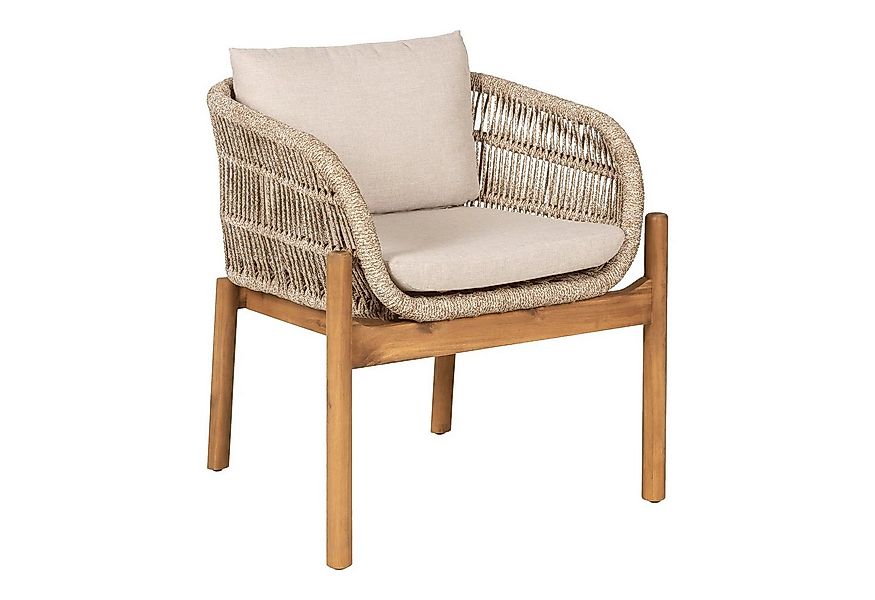 Luxusbetten24 Gartenstuhl Sorrento, aus massivem Akazienholz - wetterfest i günstig online kaufen