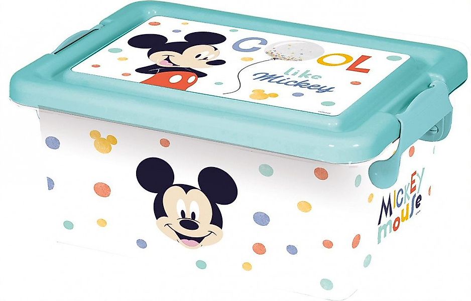 Disney Aufbewahrungsbox Disney Mickey Kunststoff Aufbewahrungsbox 3,7 L günstig online kaufen