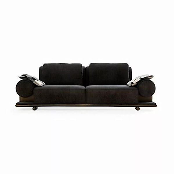 JVmoebel Sofa Modern Sofa 3 Sitzer Schwarz Hochwertig Polster Sofas Design, günstig online kaufen
