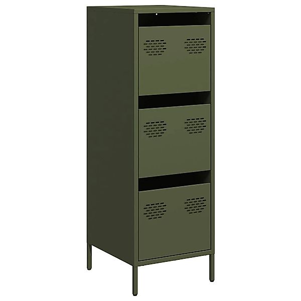 vidaXL Highboard Olivgrün 39x35x103,5 cm Stahl 851404 günstig online kaufen