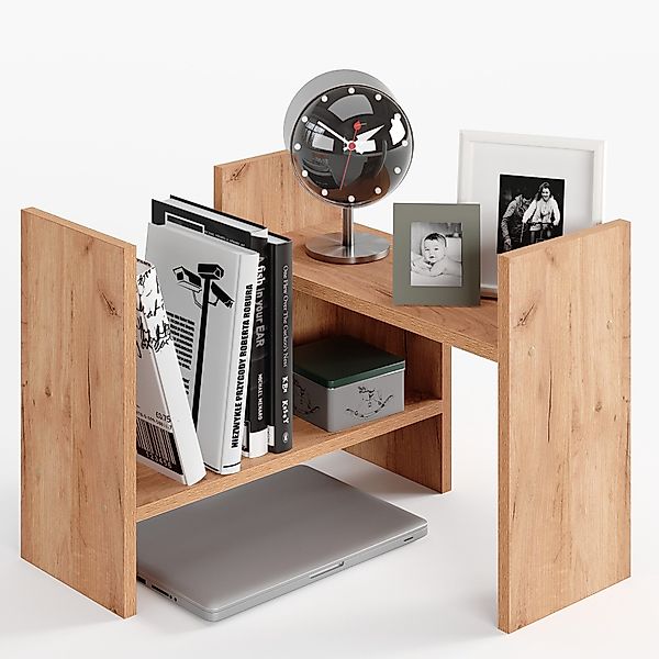 KOMTO Bücherregal Shelf K Tischregal Schreibtisch Aufsatzregal Desktop Rega günstig online kaufen