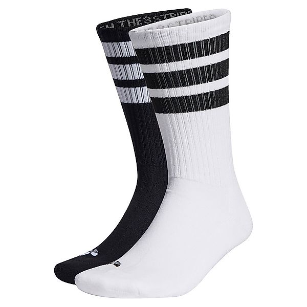 Adidas Originals 3 Stripes Crew Socken EU 34-36 White / Black günstig online kaufen