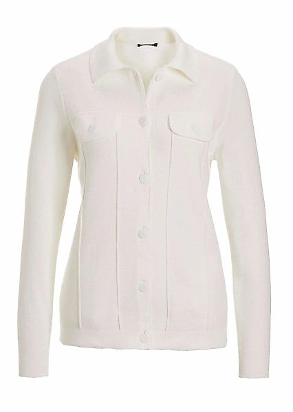 GOLDNER Strickjacke "Baumwoll-Cardigan in roter Jeansoptik" keine/nicht rel günstig online kaufen