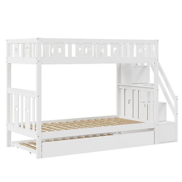 STILVORA Etagenbett 90×200 Kinderbett ohne Matratze,Etagenbett mit treppe & günstig online kaufen