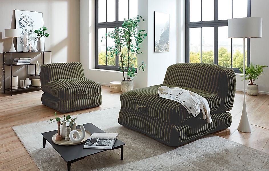 INOSIGN XXL-Sessel Pia, Loungesessel in Megacord, günstig online kaufen