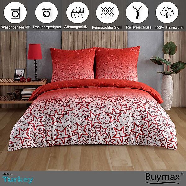 Buymax Bettwäsche Bettbezug-Set, Renforce: 100% Baumwolle, günstig online kaufen