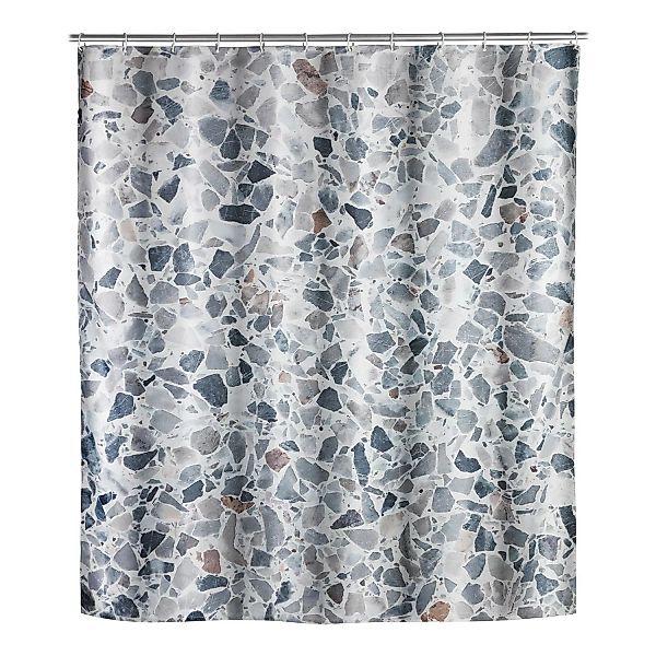 WENKO Duschvorhang Terrazzo, Textil (Polyester), 180 x 200 cm, waschbar meh günstig online kaufen