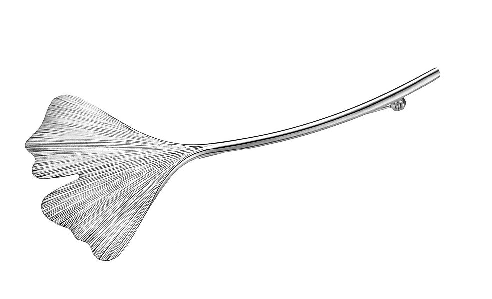 JEVELION Anstecknadel Ginkgo 925 Silber (Silber-Brosche, günstig online kaufen
