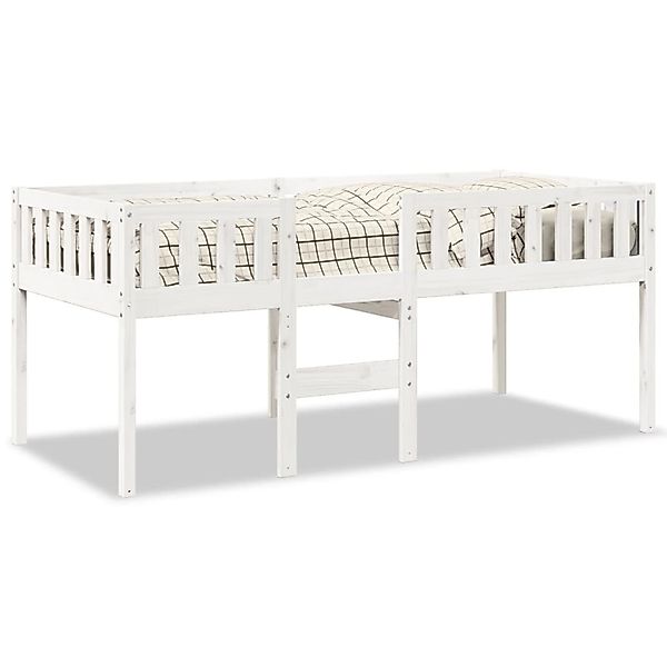 vidaXL Kinderbett ohne Matratze Weiß 90x200 cm Massivholz Kiefer 855016 günstig online kaufen