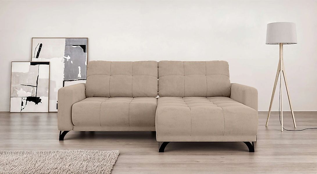 Home affaire Ecksofa "FAIRVIEW mit verstellbaren Rückenlehne, Maße B/T/H: 2 günstig online kaufen